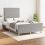 Light gray fabric bed frame with headboard 120x200 cm by vidaXL, Beds and slatted bases - Ref: Foro24-3124960, Price: 163,74 ...