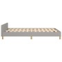 Light gray fabric bed frame with headboard 120x200 cm by vidaXL, Beds and slatted bases - Ref: Foro24-3124960, Price: 163,74 ...