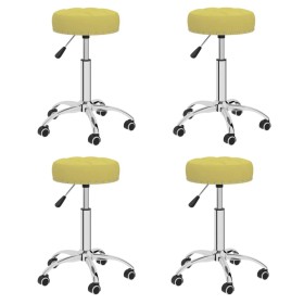 Swivel dining chairs 4 units green fabric by vidaXL, dining chairs - Ref: Foro24-3085455, Price: 137,25 €, Discount: %