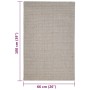 Sisal scratching mat sand color 66x100 cm by vidaXL, Cat Furniture Accessories - Ref: Foro24-3203463, Price: 41,01 €, Discoun...