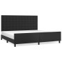 Estructura de cama con cabecero cuero sintético negro 200x200cm de vidaXL, Camas y somieres - Ref: Foro24-3125591, Precio: 22...