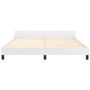 Estructura de cama cabecero cuero sintético blanco 160x200 cm de vidaXL, Camas y somieres - Ref: Foro24-3125458, Precio: 255,...