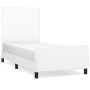 Bed frame with headboard white synthetic leather 80x200cm by vidaXL, Beds and slatted bases - Ref: Foro24-3125416, Price: 155...