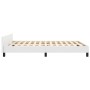 Estructura de cama cabecero cuero sintético blanco 140x190 cm de vidaXL, Camas y somieres - Ref: Foro24-3125446, Precio: 241,...