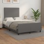 Bed frame with headboard gray synthetic leather 120x200cm by vidaXL, Beds and slatted bases - Ref: Foro24-3125443, Price: 193...