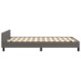 Bed frame with headboard gray synthetic leather 120x200cm by vidaXL, Beds and slatted bases - Ref: Foro24-3125443, Price: 193...