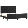 Bed frame with headboard black synthetic leather 160x200cm by vidaXL, Beds and slatted bases - Ref: Foro24-3125457, Price: 25...