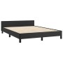 Bed frame with headboard black synthetic leather 140x200cm by vidaXL, Beds and slatted bases - Ref: Foro24-3125512, Price: 23...