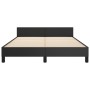 Bed frame with headboard black synthetic leather 140x200cm by vidaXL, Beds and slatted bases - Ref: Foro24-3125512, Price: 23...