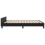 Bed frame with headboard black synthetic leather 140x200cm by vidaXL, Beds and slatted bases - Ref: Foro24-3125512, Price: 23...