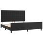 Bed frame with headboard black synthetic leather 160x200cm by vidaXL, Beds and slatted bases - Ref: Foro24-3125579, Price: 25...