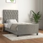 Estructura de cama con cabecero terciopelo gris claro 80x200 cm de vidaXL, Camas y somieres - Ref: Foro24-3125904, Precio: 17...