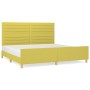 Bed frame with green fabric headboard 200x200 cm by vidaXL, Beds and slatted bases - Ref: Foro24-3125169, Price: 235,74 €, Di...