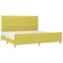 Bed frame with green fabric headboard 200x200 cm by vidaXL, Beds and slatted bases - Ref: Foro24-3125169, Price: 235,74 €, Di...