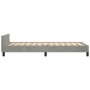 Light gray velvet bed frame with headboard 100x200cm by vidaXL, Beds and slatted bases - Ref: Foro24-3125983, Price: 155,88 €...