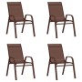 5-piece garden dining set with brown and black cushions by vidaXL, Garden sets - Ref: Foro24-3095983, Price: 250,41 €, Discou...