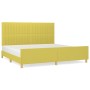 Bed frame with green fabric headboard 200x200 cm by vidaXL, Beds and slatted bases - Ref: Foro24-3125250, Price: 206,99 €, Di...