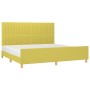 Bed frame with green fabric headboard 200x200 cm by vidaXL, Beds and slatted bases - Ref: Foro24-3125250, Price: 206,99 €, Di...