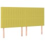 Bed frame with green fabric headboard 200x200 cm by vidaXL, Beds and slatted bases - Ref: Foro24-3125250, Price: 206,99 €, Di...