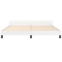 Estructura de cama cabecero cuero sintético blanco 200x200 cm de vidaXL, Camas y somieres - Ref: Foro24-3125470, Precio: 244,...