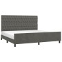 Dark gray velvet bed frame with headboard 200x200 cm by vidaXL, Beds and slatted bases - Ref: Foro24-3125959, Price: 255,09 €...