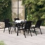 5-piece black garden dining set by vidaXL, Garden sets - Ref: Foro24-3095979, Price: 312,40 €, Discount: %