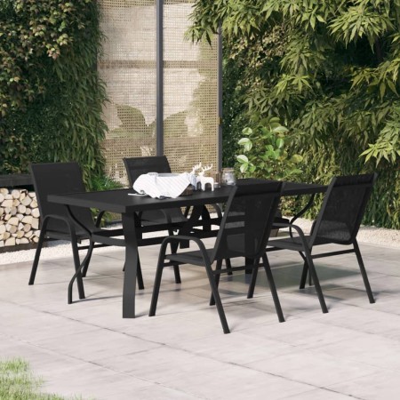 5-teiliges schwarzes Garten-Essset von vidaXL, Gartensets - Ref: Foro24-3095980, Preis: 310,47 €, Rabatt: %