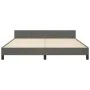 Estructura cama con cabecero terciopelo gris oscuro 180x200 cm de vidaXL, Camas y somieres - Ref: Foro24-3125770, Precio: 248...