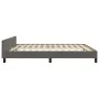 Estructura cama con cabecero terciopelo gris oscuro 180x200 cm de vidaXL, Camas y somieres - Ref: Foro24-3125770, Precio: 248...