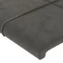 Estructura cama con cabecero terciopelo gris oscuro 180x200 cm de vidaXL, Camas y somieres - Ref: Foro24-3125770, Precio: 248...