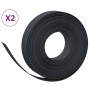 Garden edging 2 pcs black polyethylene 10 m 10 cm by vidaXL, Garden edging and edging - Ref: Foro24-3155432, Price: 39,46 €, ...