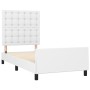 Bed frame with headboard white synthetic leather 80x200cm by vidaXL, Beds and slatted bases - Ref: Foro24-3125538, Price: 163...