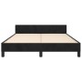 Estructura de cama con cabecero de terciopelo negro 140x190 cm de vidaXL, Camas y somieres - Ref: Foro24-3125936, Precio: 243...