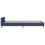 Estructura de cama con cabecero de tela azul 90x190 cm de vidaXL, Camas y somieres - Ref: Foro24-3124861, Precio: 160,77 €, D...