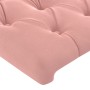 Estructura de cama con cabecero de terciopelo rosa 80x200 cm de vidaXL, Camas y somieres - Ref: Foro24-3125909, Precio: 168,2...