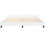 Estructura de cama cabecero cuero sintético blanco 200x200 cm de vidaXL, Camas y somieres - Ref: Foro24-3125592, Precio: 252,...