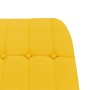 Sillón mecedora con taburete tela amarillo mostaza de vidaXL, Mecedoras - Ref: Foro24-3097711, Precio: 146,76 €, Descuento: %