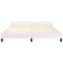 Estructura de cama cabecero cuero sintético blanco 180x200 cm de vidaXL, Camas y somieres - Ref: Foro24-3125464, Precio: 262,...