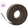 Garden edging 2 units brown polyethylene 10 m 15 cm by vidaXL, Garden edging and edging - Ref: Foro24-3155448, Price: 56,65 €...