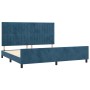 Estructura cama con cabecero terciopelo azul oscuro 200x200 cm de vidaXL, Camas y somieres - Ref: Foro24-3125901, Precio: 252...