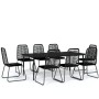 9-piece black garden dining set by vidaXL, Garden sets - Ref: Foro24-3099100, Price: 690,79 €, Discount: %