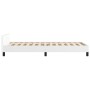 Estructura de cama con cabecero cuero sintético blanco 90x190cm de vidaXL, Camas y somieres - Ref: Foro24-3125544, Precio: 16...