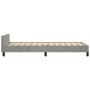 Light gray velvet bed frame with headboard 90x200 cm by vidaXL, Beds and slatted bases - Ref: Foro24-3125855, Price: 141,18 €...