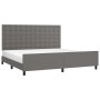 Estructura de cama con cabecero cuero sintético gris 200x200 cm de vidaXL, Camas y somieres - Ref: Foro24-3125595, Precio: 25...