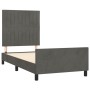 Dark gray velvet bed frame with headboard 80x200cm by vidaXL, Beds and slatted bases - Ref: Foro24-3125844, Price: 138,58 €, ...