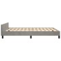 Bed frame with light gray velvet headboard 140x190cm by vidaXL, Beds and slatted bases - Ref: Foro24-3125818, Price: 220,49 €...