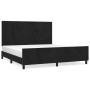 Estructura de cama con cabecero de terciopelo negro 160x200 cm de vidaXL, Camas y somieres - Ref: Foro24-3125643, Precio: 252...