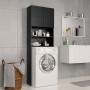 Black plywood washing machine cabinet 64x25.5x190 cm by vidaXL, Accessories for washing machines and dryers - Ref: Foro24-800...