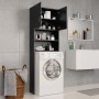 Black plywood washing machine cabinet 64x25.5x190 cm by vidaXL, Accessories for washing machines and dryers - Ref: Foro24-800...