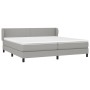 Cama box spring con colchón tela gris claro 200x200 cm de vidaXL, Camas y somieres - Ref: Foro24-3126109, Precio: 576,12 €, D...